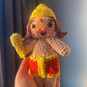 Crocheted Lord Hanuman Idol