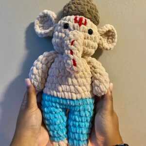 Crocheted Standing Ganesha