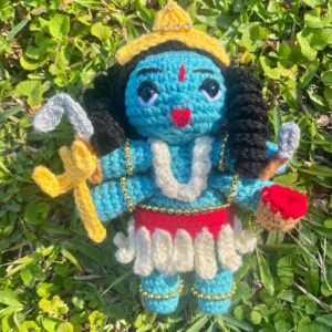 Crocheted Kali Idol with beads